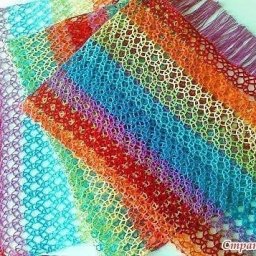 Воздушный узор для палантина