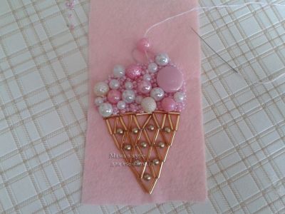 Брошь "Мороженое"