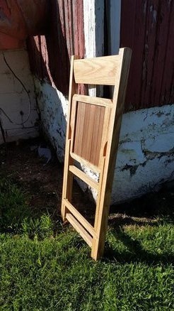 Самодельный складной стул со спинкой