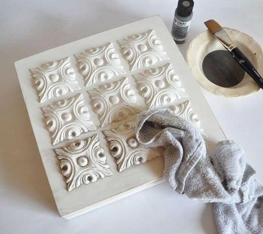 Отличная идея для декора шкатулки из гипса