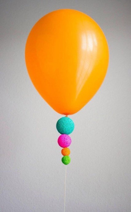 Идея украшений для воздушных шариков