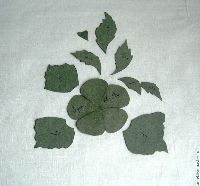 Декор сумки с цветком