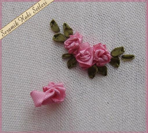 Мини-мастер-класс по вышивке объёмных розочек лентами