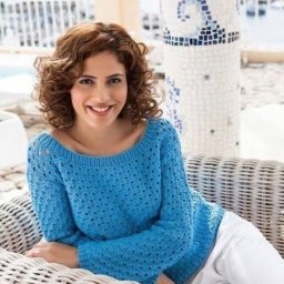 Синий джемпер