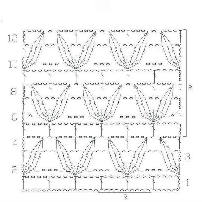 Нежные ажурные узоры крючком