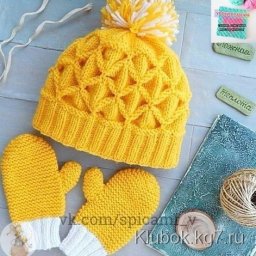 ​Очень красивый узор для шапочки