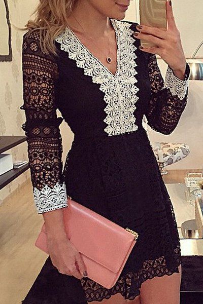 Платья с кружевом: идеи