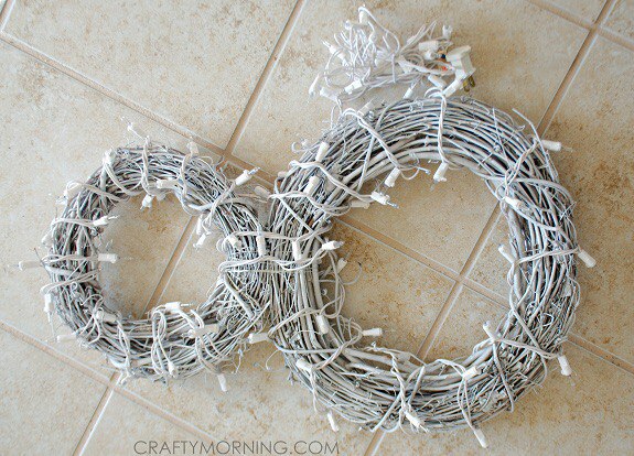 ​Рождественский венок-снеговик