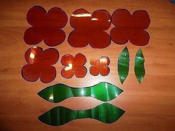 Розы из пластиковых бутылок: мастер-клacc