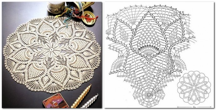 Шикарные салфетки крючком