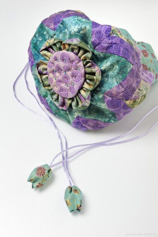 Сумочка "Азиатский сад" в технике печворк