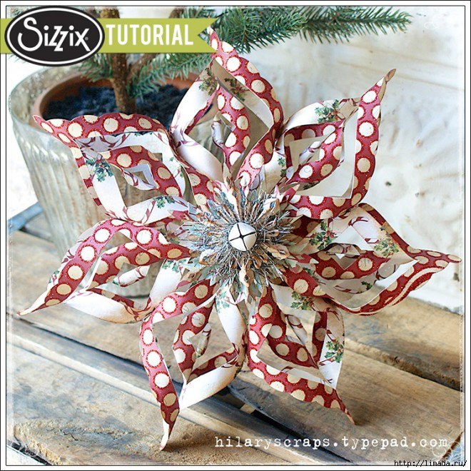 Интересная техника выполнения декоративного цветка