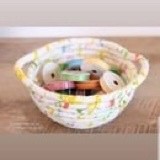 Простые текстильные корзинки