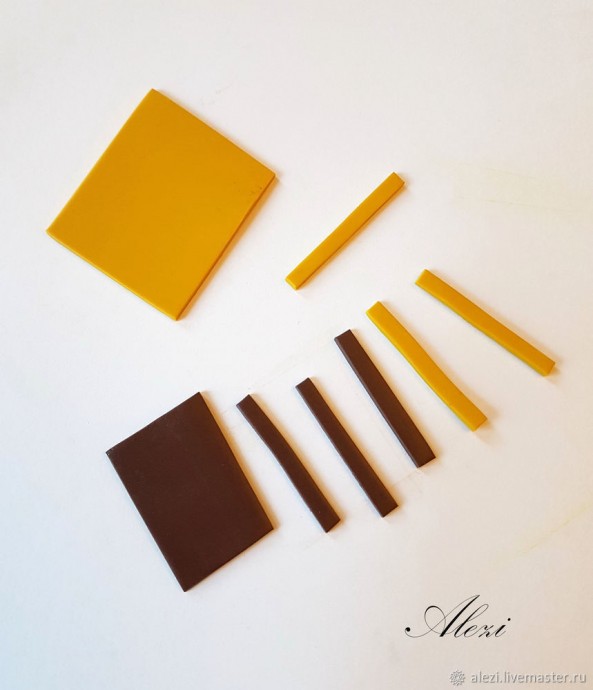 Брошь "Пчелка" из полимерной глины