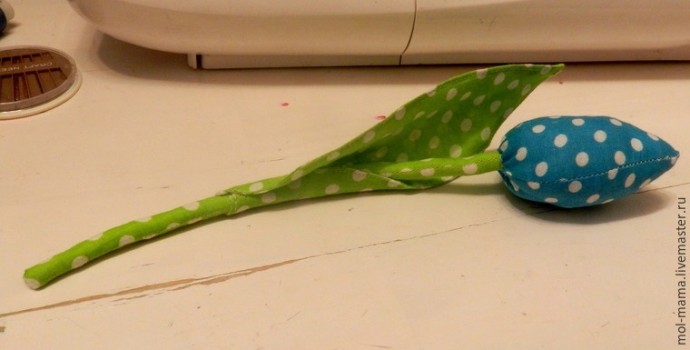 Тюльпанчики из ткани