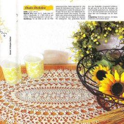 Овальная салфетка крючком