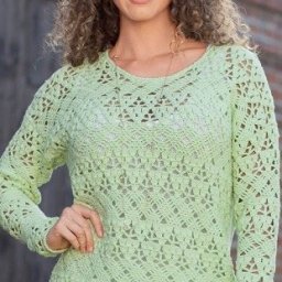 Пуловер крючком