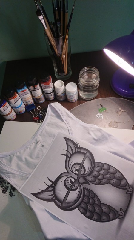 Мастер-класс по росписи на футболке