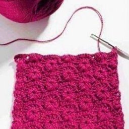 ​Очень красивый плотный узор крючком