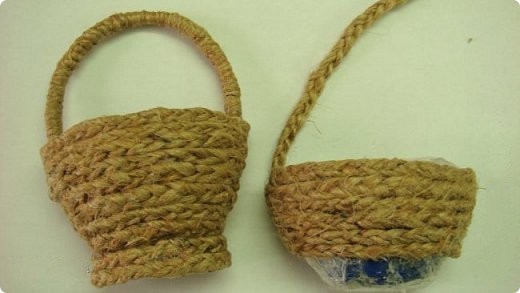 Плетем корзиночку-магнитик Плетем корзиночку-магнитик