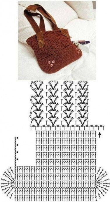 Подборка вязаных крючком сумок со схемами Подборка вязаных крючком сумок со схемами