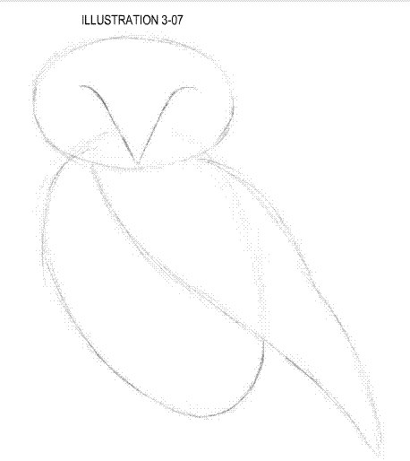 Рисуем сову простым карандашом