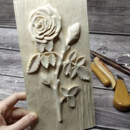 ​Вырезание розы из дерева: мастер-класс