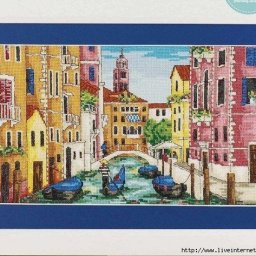​Вышивка крестиком: Венеция