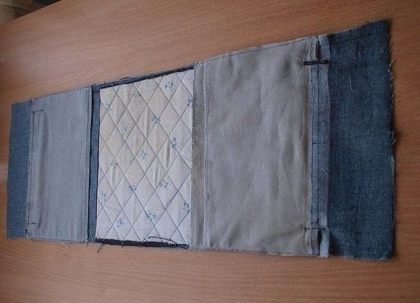 Дорожная сумка из старых джинс