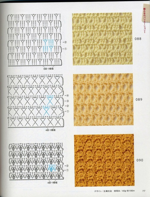 Интересные узоры крючком