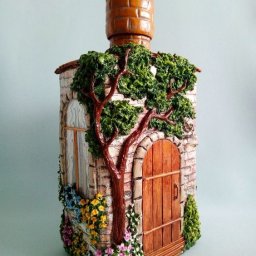 Декоративные сказочные лепные домики
