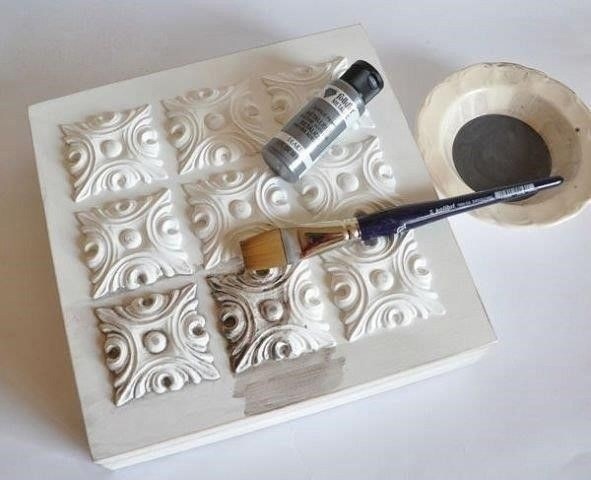 Отличная идея для декора шкатулки из гипса