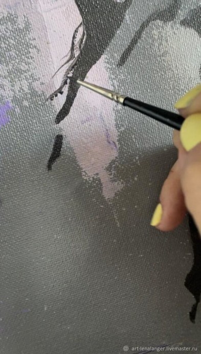 Интерьерная абстракция на холсте