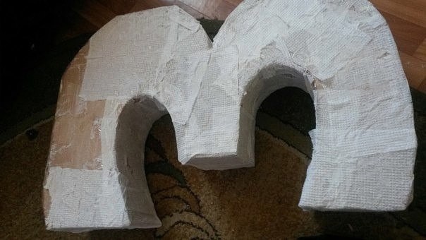 Цифры из салфеток и картона Цифры из салфеток и картона