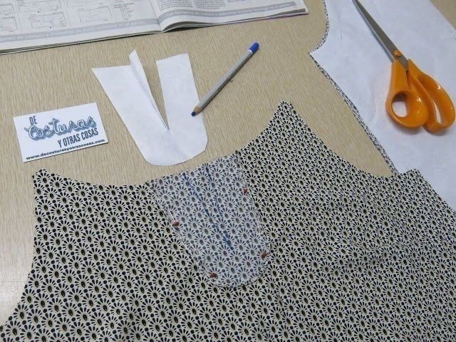 Техники шитья горловины с контрастной обтачкой