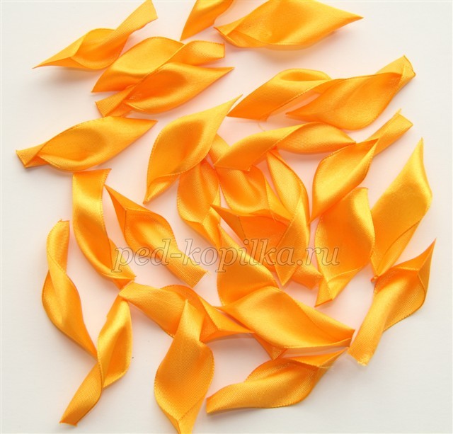 Канзаши подсолнухи: мастер-класс Канзаши подсолнухи: мастер-класс