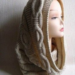 Красивый снуд спицами