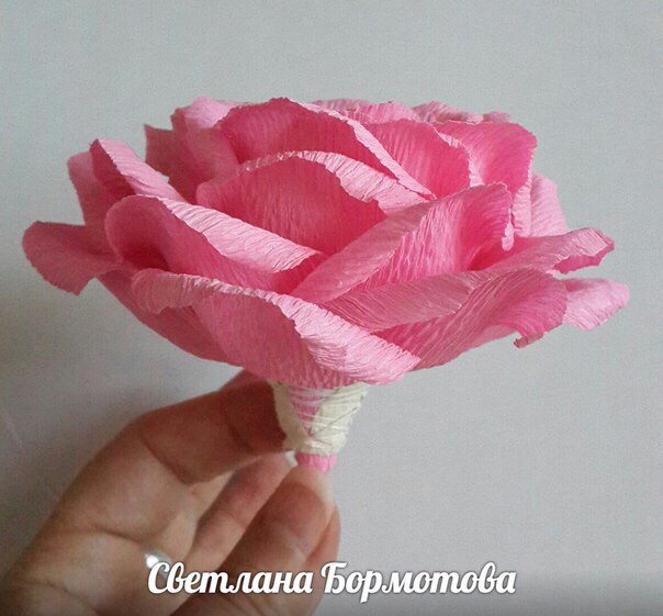 Мастер-класс объемной розы Мастер-класс объемной розы