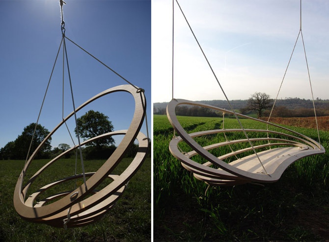 Неординарный дизайн качелей: идеи