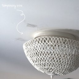 Оригинальная люстра из верёвки