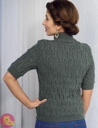 ​Пуловер с коротким рукавом