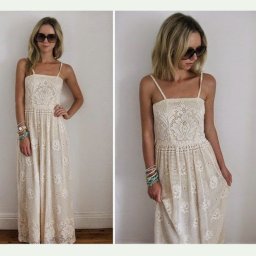 ​Сарафан филейным вязанием