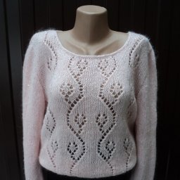Узор "Ажурные веточки" для тоненького джемпера