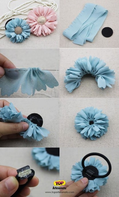 Цветы из лент Цветы из лент