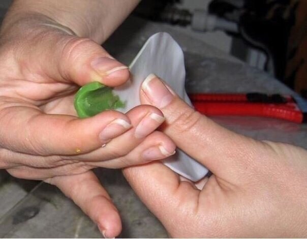 Делаем каллу из мыла