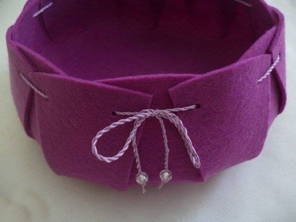 Корзинка из фетра