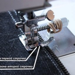 Отстрочка на джинсовых вещах: хитрости