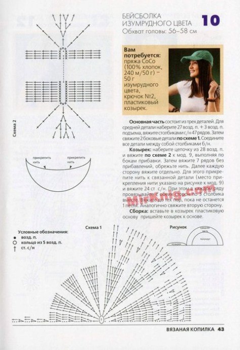 Вязаные кепки на осень