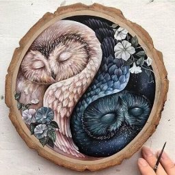 Роспись по спилам деревьев