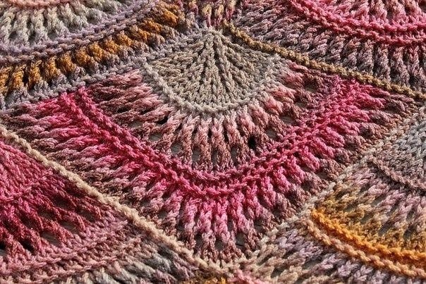 Модульная шаль "Веера"